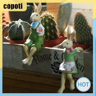 Copoti รูปปั้นกระต่ายเรซิ่น สําหรับตกแต่งบ้าน และสวน