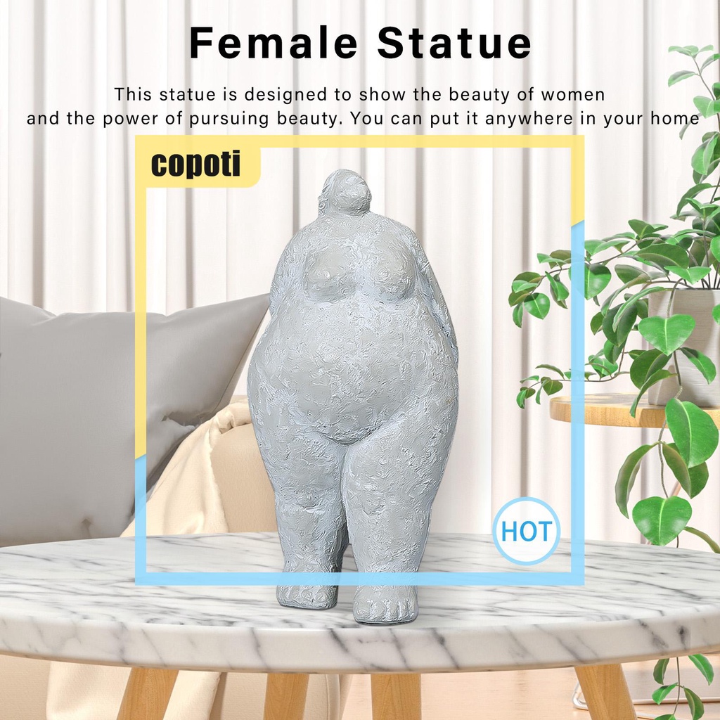 copoti-รูปปั้นเรซิ่น-รูปผู้หญิงอ้วน-สําหรับตกแต่งบ้าน