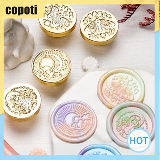 Copoti การ์ดอวยพร เคลือบทองแดง รูปดาว และดวงจันทร์ สไตล์เรโทรคลาสสิก สําหรับตกแต่งบ้าน งานแต่งงาน