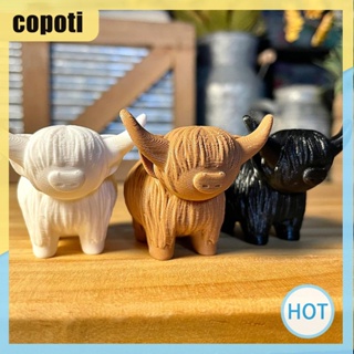Copoti รูปปั้นวัวน่ารัก ขนาดเล็ก สร้างสรรค์ ของเล่นสําหรับเด็ก
