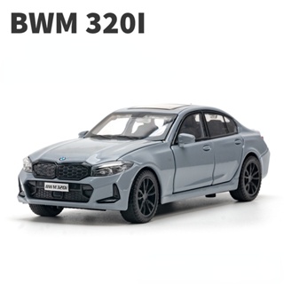 โมเดลรถยนต์อัลลอย 1:32 BMW 320I พร้อมเอฟเฟคเสียง ของเล่นสําหรับเด็กผู้ชาย ของขวัญวันเกิด เก็บสะสม