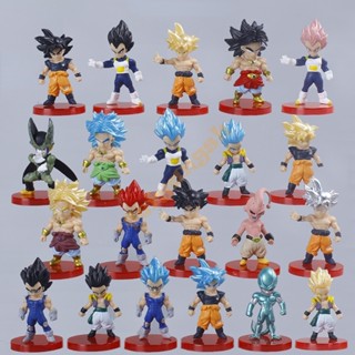 ใหม่ ฟิกเกอร์ ดราก้อนบอล Super Saiyan Son Goku Bej`Ta Broli Son Gohan ของขวัญสําหรับเด็ก 21 ชิ้น ต่อชุด