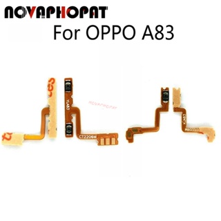 Novaphopat สายแพปุ่มปรับระดับเสียง ปุ่มกดด้านข้าง แบบเปลี่ยน สําหรับ OPPO A83