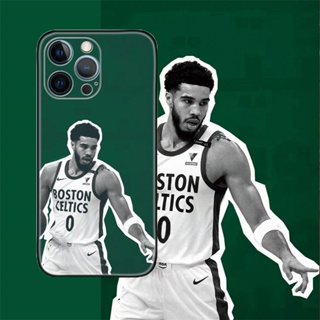 [Aimeidai] เคสโทรศัพท์มือถือซิลิโคน กันกระแทก พิมพ์ลาย NBA Super Star Jayson Tatum สําหรับ iPhone 14 13 12 11 Series