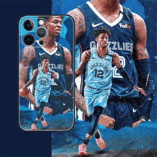 [Aimeidai] เคสโทรศัพท์มือถือซิลิโคน กันกระแทก พิมพ์ลาย NBA Super Star Ja Morant สําหรับ iPhone 14 13 12 11 Series