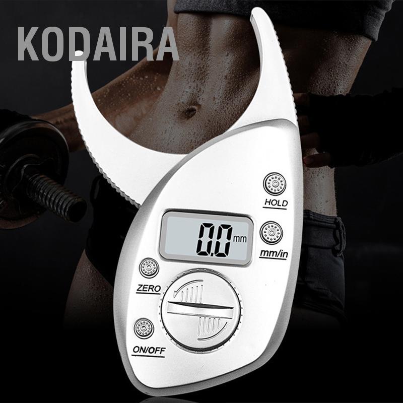 KODAIRA Skin Fat Caliper แบบพกพาน้ำหนักเบาสบาย Grip การวัดที่แม่นยำ ...