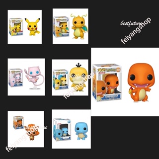 ใหม่ Funko POP Pokemon 553 Pikachu 581Mewtwo 629 Flareon 580 Vulpix Pikachu Charmander โมเดลฟิกเกอร์ ของเล่น ของขวัญ สําหรับเด็ก