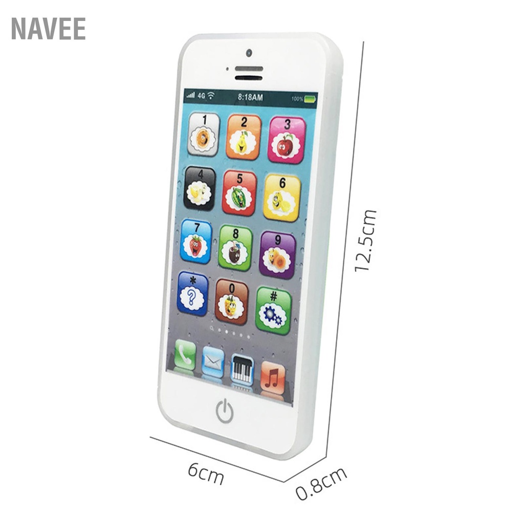 navee-เครื่องเรียนรู้ภาษาอังกฤษสำหรับเด็กเพลงแสงหน้าจอสัมผัสโทรศัพท์มือถือของเล่นพัฒนาการเด็กปฐมวัย