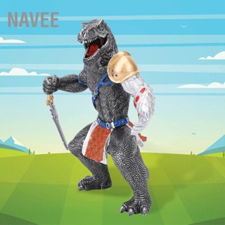  NAVEE Solid รูปไดโนเสาร์จำลองไดโนเสาร์ของเล่นของเล่นเพื่อการศึกษาเครื่องประดับของขวัญสำหรับเด็ก