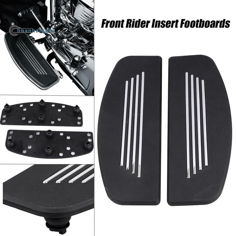 ที่พักเท้าด้านหน้ารถจักรยานยนต์-สําหรับ-harley-street-electra-tri-road-glide-rider-foot-pedal-covers-1-คู่