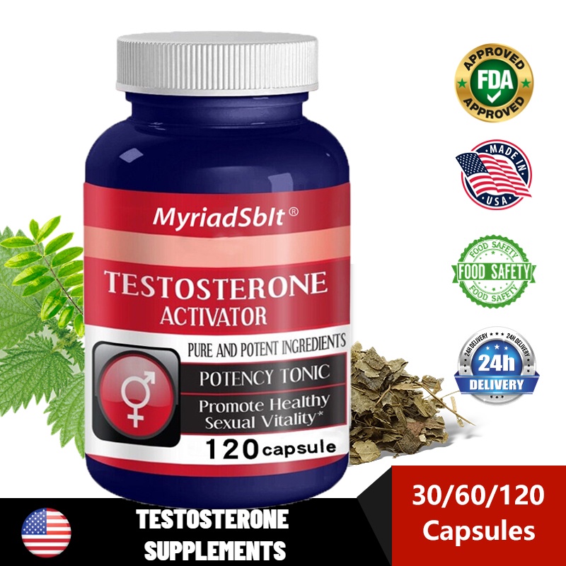 Mens Testosterone Booster Natural Stamina Endurance And Strength Booster 120capsules 6317