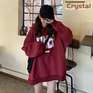 Crystal  เสื้อผ้าผู้ญิง แขนยาว เสื้อฮู้ด คลุมหญิง สไตล์เกาหลี แฟชั่น  ทันสมัย รุ่นใหม่ Unique สวยงาม A98J1MA 36Z230909