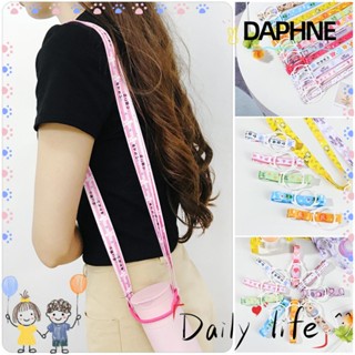 Daphne สายคล้องไหล่ ขวดน้ํา ลายการ์ตูน ปรับได้ อุปกรณ์เสริม สําหรับเดินทาง