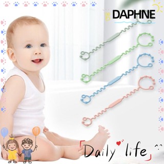 Daphne สายโซ่ซิลิโคน ป้องกันการสูญหาย สําหรับคล้องจุกนมหลอกเด็ก 2 ชิ้น