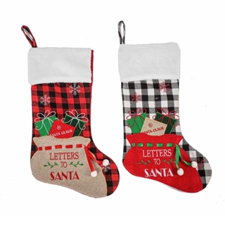 【Christmas】ถุงเท้า ถุงขนม แขวนตกแต่งต้นคริสต์มาส