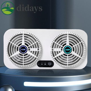 【DIDAYS Premium Products】พัดลมระบายความร้อนอัตโนมัติ 5W ความเร็วลม 3 ระดับ สําหรับรถบรรทุก SUV