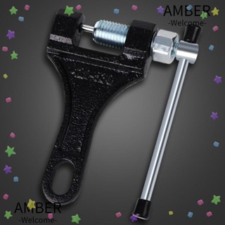 Amber ตัวแยกสายโซ่ เหล็กคาร์บอน 420-530 สีดํา สําหรับซ่อมแซมจักรยาน