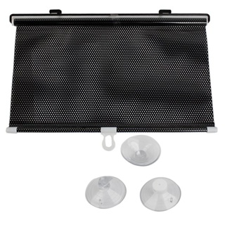 Removable Lightweight Universal PVC Privacy Protection Front Rear Block Sunlight Retractable Car Curtain