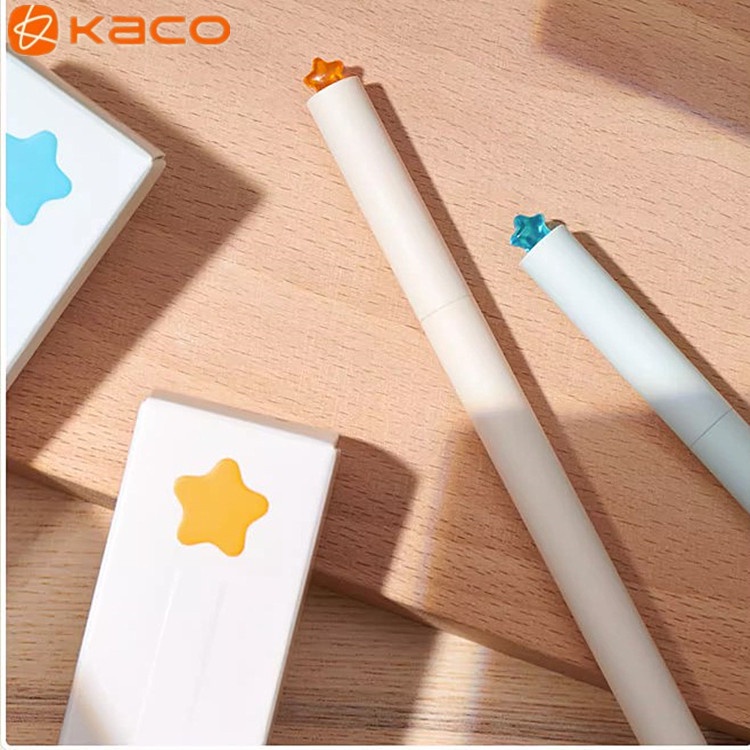 kaco-ปากกาหมึกเจล-0-5-มม-ลายดาว-แนวสร้างสรรค์-สีดํา