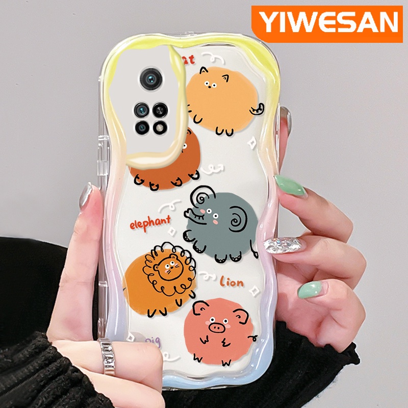 เคสโทรศัพท์มือถือ-ซิลิโคนใส-กันกระแทก-ลายการ์ตูนสวนสัตว์น่ารัก-สีสันสดใส-สําหรับ-xiaomi-10t-pro-poco-f3-poco-f4-redmi-k50-k40-pro-k40s