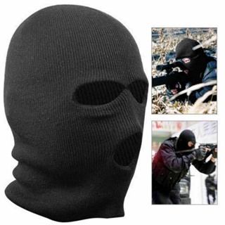 3 Hole Mask Ski Mask Knit Skull Mask Hood Beanie Balaclava | Shopee ...