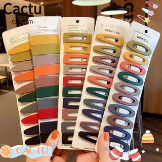 Cactu ปิ่นปักผม กิ๊บติดผม พลาสติก สีสันสดใส สไตล์กลวง สวยหรู สําหรับผู้หญิง