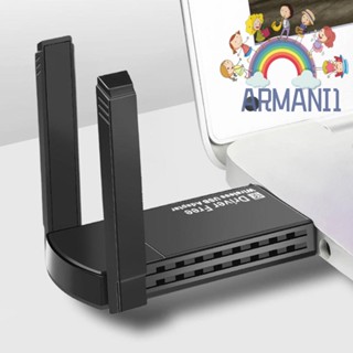 [armani1.th] อะแดปเตอร์ WiFi USB 650Mpbs 5G 2.4G สําหรับ PC Windows Vista XP Win7 8 10 11