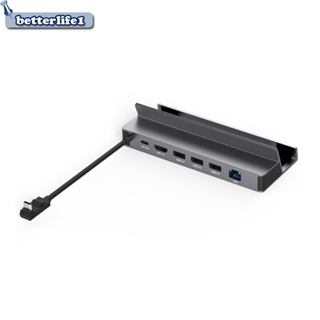 Btm ฮับอะแดปเตอร์ TypeC Usb 6 In 1 HDMI2 0 Rj45 1000M PD100w สําหรับโน้ตบุ๊ก HDTV SSD