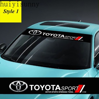 สติกเกอร์ติดกระจกหน้ารถยนต์ ลายดอกไม้ สําหรับ Toyota Camry Corolla Tacoma Hilux Vios Yaris Hiace Avanza