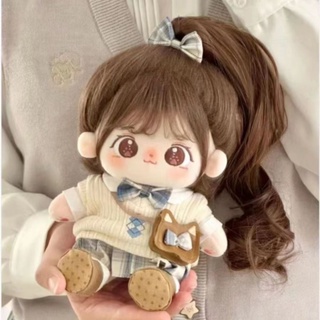 ตุ๊กตาฟิกเกอร์ Miaomiao ผ้าฝ้าย ขนาด 20 ซม. เปลี่ยนเสื้อผ้าได้ ของขวัญสําหรับเด็กผู้หญิง BOG4
