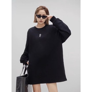 เสื้อยืดคอกลม แขนยาว ผ้าฝ้ายแท้ ทรงหลวม สวมใส่สบาย เข้ากับทุกการแต่งกาย สําหรับผู้ชาย
