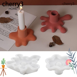 Cherry3 แม่พิมพ์ซิลิโคนเรซิ่น อีพ็อกซี่ รูปซีเมนต์คริสตัล ทรงไม่สม่ําเสมอ สําหรับทําเทียน DIY