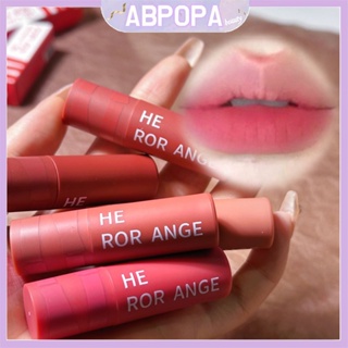 Abpopa Beauty HERORANGE ลิปสติก เนื้อแมตต์กํามะหยี่ ติดทนนาน