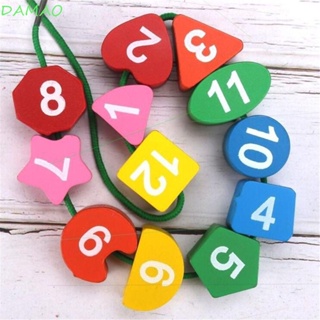 Damao จิ๊กซอว์ปริศนา รูปการ์ตูนนาฬิกา 12 ตัวเลข สีสันสดใส ของเล่นเสริมการเรียนรู้ สําหรับเด็ก