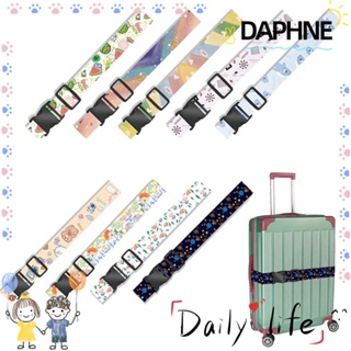 Daphne สายรัดกระเป๋าเดินทาง หลากสี ปรับได้ พิมพ์ลาย แฟชั่น อุปกรณ์เสริม สําหรับตั้งแคมป์ เดินทาง