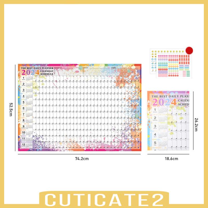 cuticate2-ปฏิทินแขวนผนัง-2024-พับได้-สําหรับบ้าน-ห้องเรียน