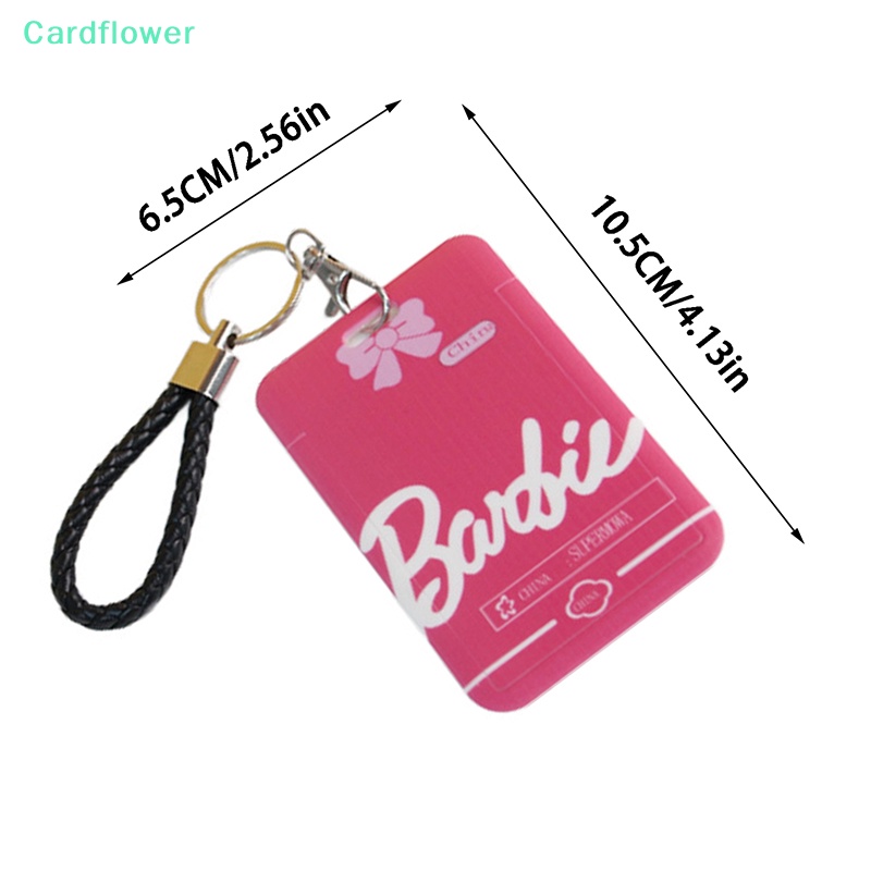 lt-cardflower-gt-กระเป๋าใส่บัตรพลาสติก-ป้องกันรอย-ลายอนิเมะบาร์บี้-สีชมพู-สําหรับนักเรียน-บัตรรถบัส-บัตรประจําตัวประชาชน