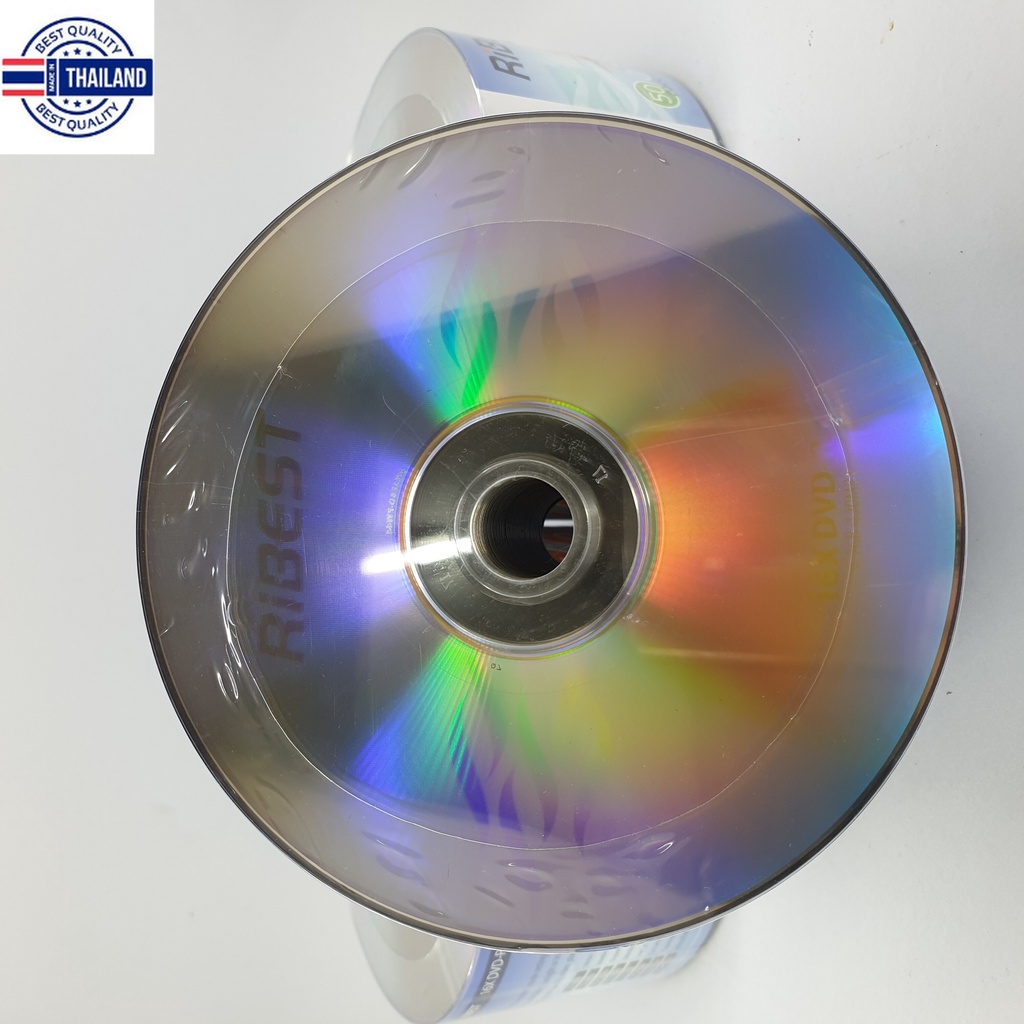 DVD-R RiBEST Printable 16X 50Pcs nobox แผ่นดีวีดีปริ้น กลุ่ม0 | Shopee ...