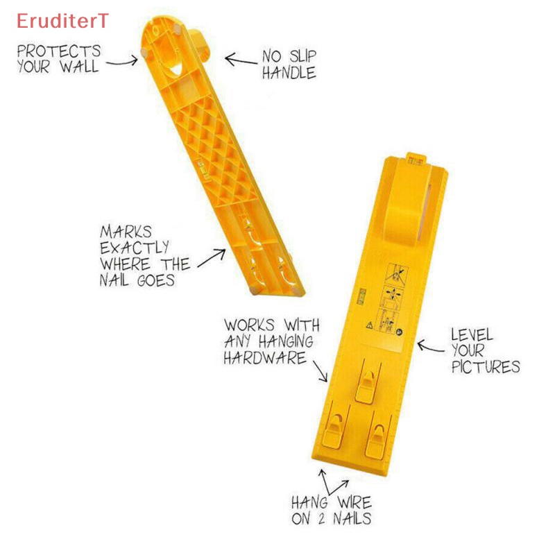 eruditert-diy-กรอบรูป-ไม้บรรทัด-ระดับ-กรอบรูป-ตะขอแขวน-เครื่องมือแขวนผนังง่าย-ใหม่