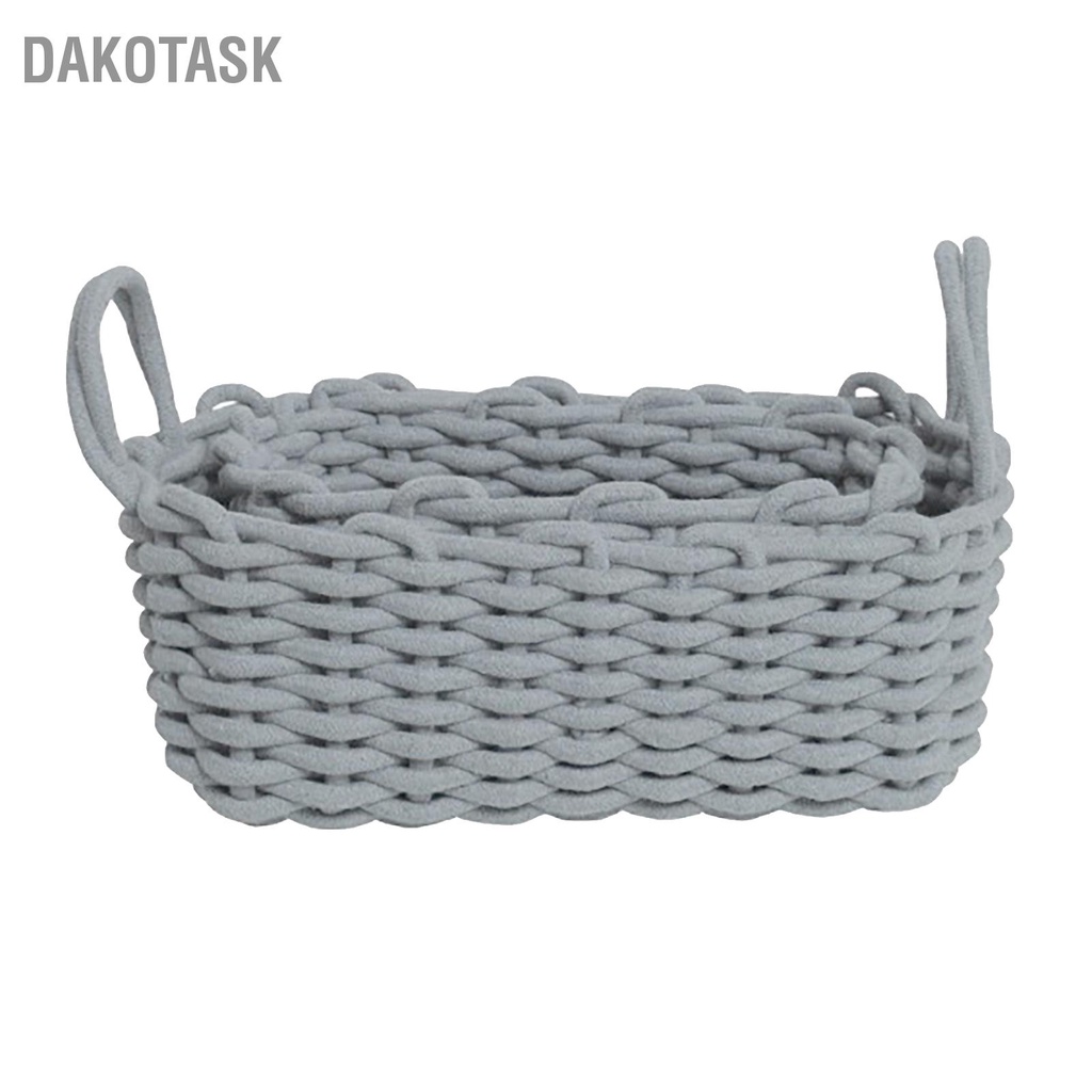 dakotask-เชือกฝ้ายตะกร้าเก็บมือถักสไตล์นอร์ดิก-desktop-storage-organizer-สำหรับ-key-snacks-ชุดชั้นใน