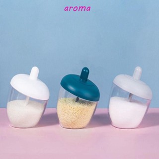 Aroma ขวดโหลใส่เครื่องปรุงรส กันฝุ่น พร้อมช้อน และฝาปิด 1 ชิ้น