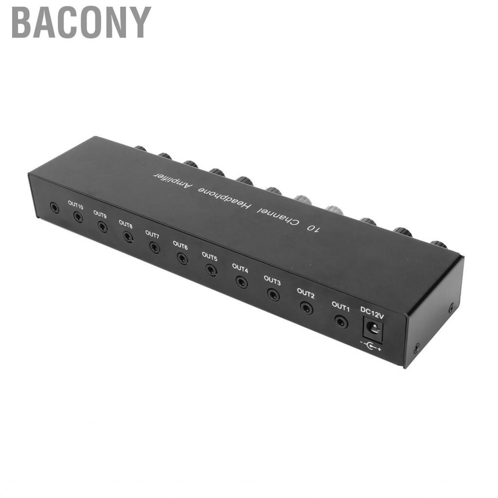 bacony-stereo-headphone-amplifier-1-in-10-out-portable-channel-amplifi-kit