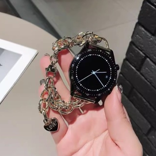 สายนาฬิกาข้อมือ จี้รูปหัวใจ ขนาด 20 มม. 22 มม. สําหรับสมาร์ทวอทช์ Watch GT Galaxy Watch