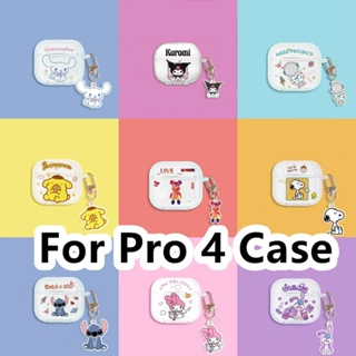 【Case Home】เคสหูฟังนิ่ม แบบใส ลายการ์ตูน สําหรับ Pro 4 Pro 4