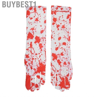 Buybest1 Bloody  Vivid Scary Costume Accessories Lifelike 1 Pair Blood Splattered for Carnival Cosplay Amateur