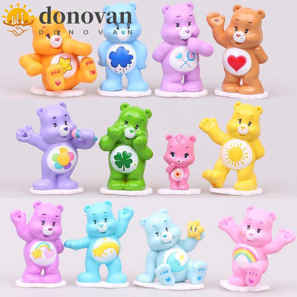 donovan-โมเดลตุ๊กตาหมีสายรุ้ง-ขนาดเล็ก-12-ชิ้น-ต่อชุด
