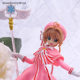 Blowgentlywind โมเดลฟิกเกอร์อนิเมะ Captor SAKURA สีชมพู สําหรับตกแต่งเค้ก