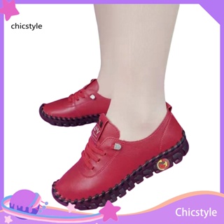 Chicstyle รองเท้าโลฟเฟอร์ลําลอง หนังเทียม ส้นแบน กันลื่น เหมาะกับฤดูใบไม้ผลิ และฤดูร้อน สําหรับสตรี 1 คู่