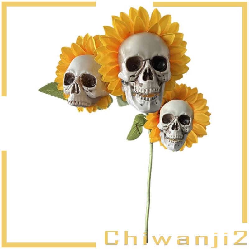 chiwanji2-กระโหลกฮาโลวีน-ขนาดเล็ก-สําหรับตกแต่งสวน