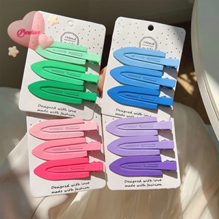 Purelove&gt; ใหม่ กิ๊บติดผม ไร้รอยต่อ สีแคนดี้ เครื่องประดับแฟชั่น สําหรับผู้หญิง 3 ชิ้น